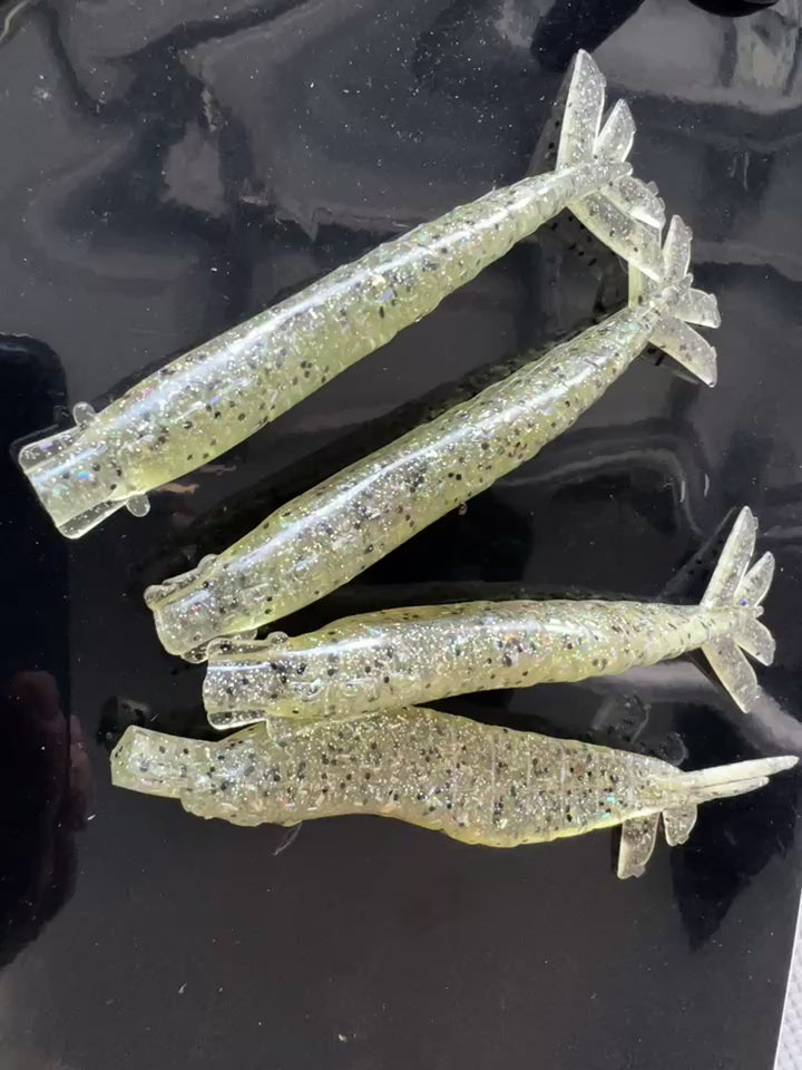 clear plastic fishing lures Sniper Fishing 4" - Pack with 6 Shrimps – SFKL